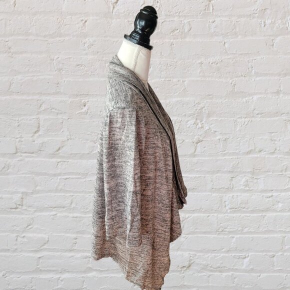 PerSeption Concept Marbled Gray Long Sleeve Open Cardigan Sweater in Size M - Picture 3 of 4